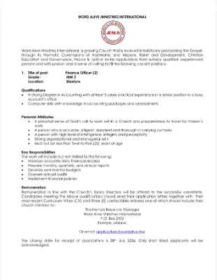 Finance officer 