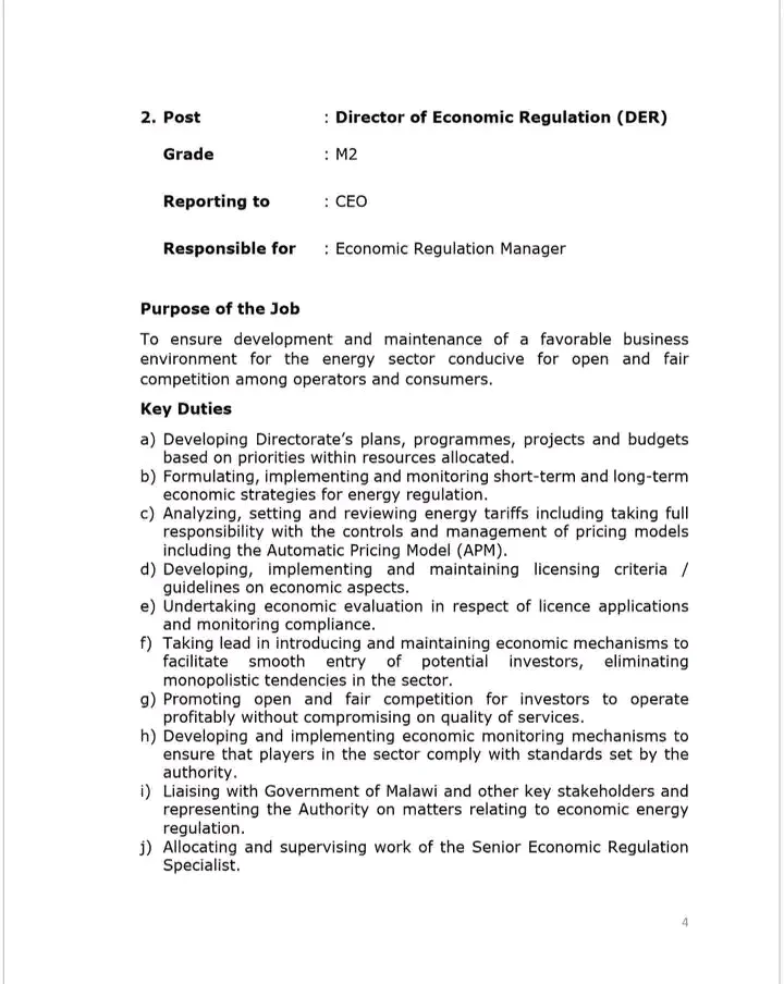 Multiple Positions: Director of Legal Affairs & Board Secretary, Director of Economic Regulation — image 4