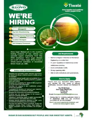 Maintenance Planning Manager