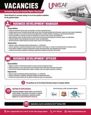 Business Development Manager / Business Development Officer