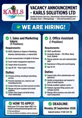 Sales and Marketing Intern / Office Assistant
