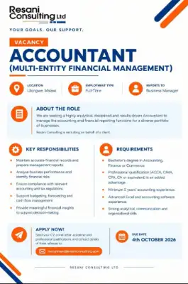 Accountant(multi entity financial management)