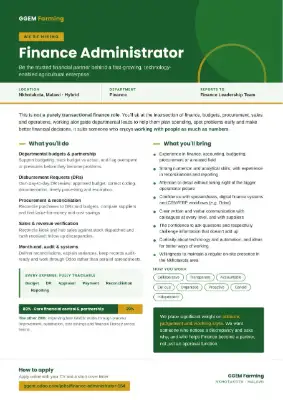 Financial administrator 