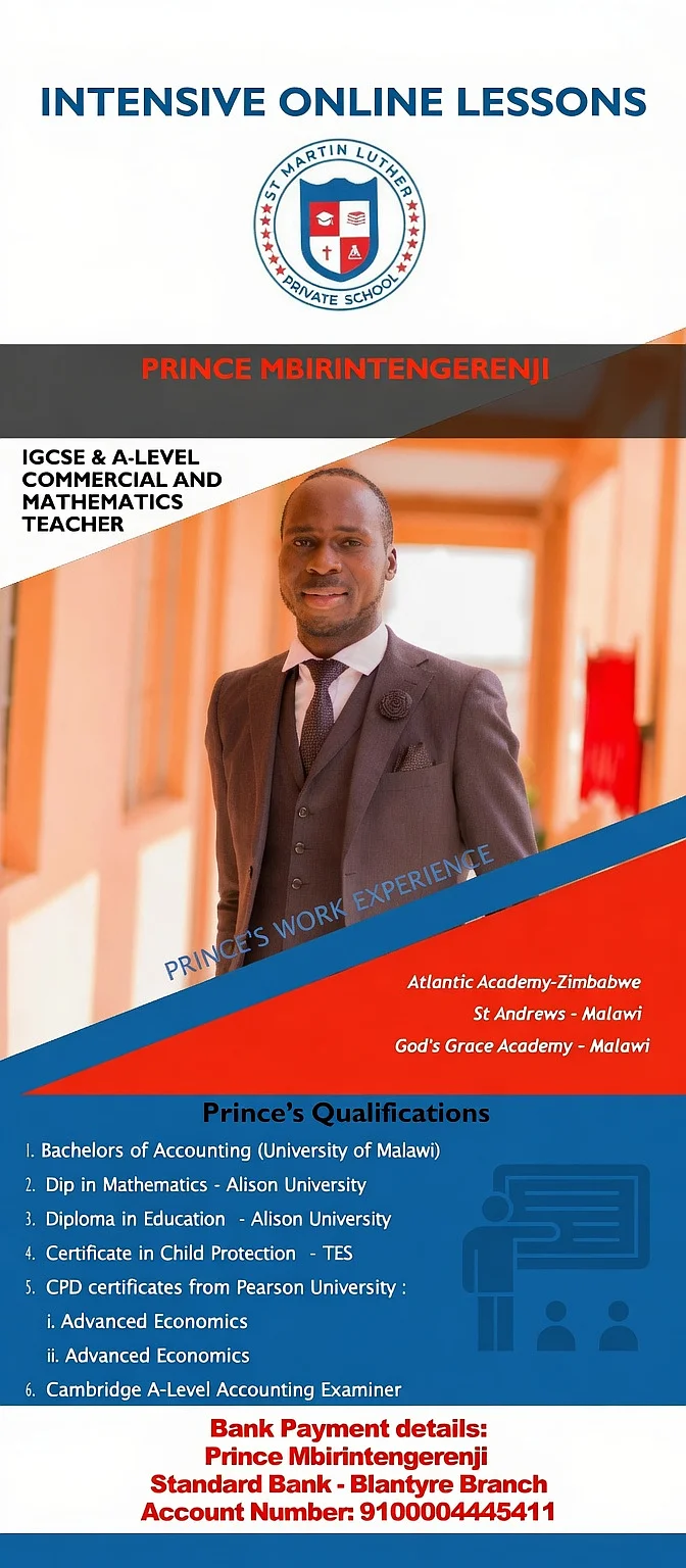 High School Mathematics, Accounting and Business Studies Tutor in Malawi and Beyond , image 4