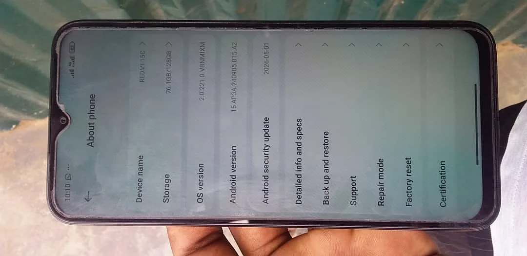 Redmi 15C:ram 8GB,rom128GB,6000mha battery,50mp camera , almost new used for only 2 months , image 2